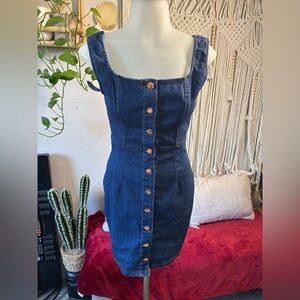 Stylish Blue Denim Mini Dress